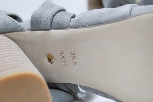 Raye Mira Heels Revolving Clothing Suede Smoke Gray Sandal Shoe Size 35.5 - Thumbnail 7