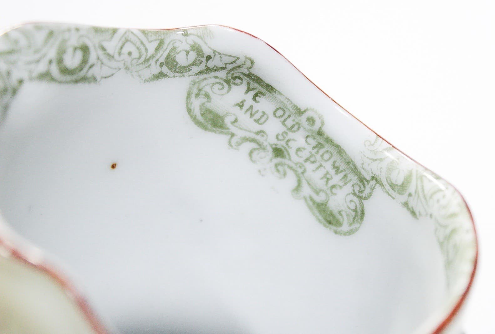 ROYAL BAYREUTH Bavaria Green Porcelain Small Painted Pitcher - Thumbnail 6
