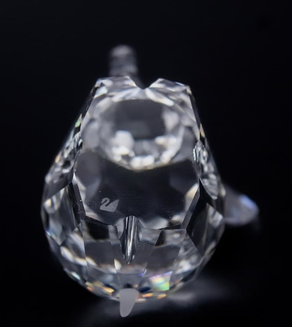 Swarovski Silver Baby Elephant Austria Faceted Crystal Figurine By Max Schreck - Thumbnail 7