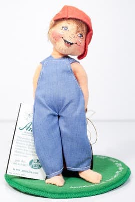 ANNALEE MOBILITEE DOLL 2000-2001 Precious Cargo Kid With Puppies In Wagon 7" NWT - Thumbnail 4