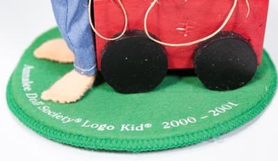 ANNALEE MOBILITEE DOLL 2000-2001 Precious Cargo Kid With Puppies In Wagon 7" NWT - Thumbnail 3