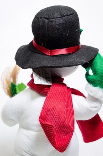 ANNALEE Mobilitee 2015 "Holly Berry Snowman" Christmas Artisan Doll 15" w/ Tag - Thumbnail 5