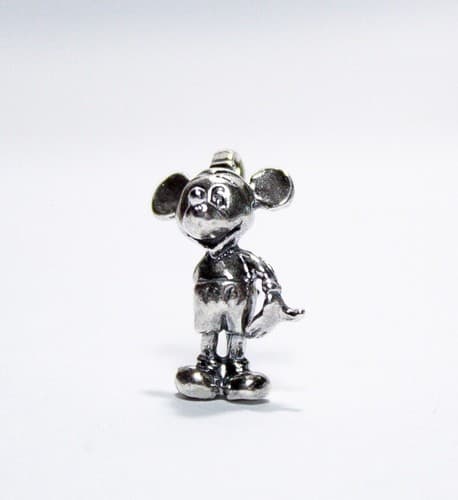 Sterling Silver 925 MICKEY MOUSE 3D Walt Disney Charm Pendant - Thumbnail 4