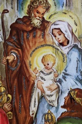 Vintage Made In Germany Winter Festive Nativity Paper Christmas Advent Calendar - Thumbnail 8