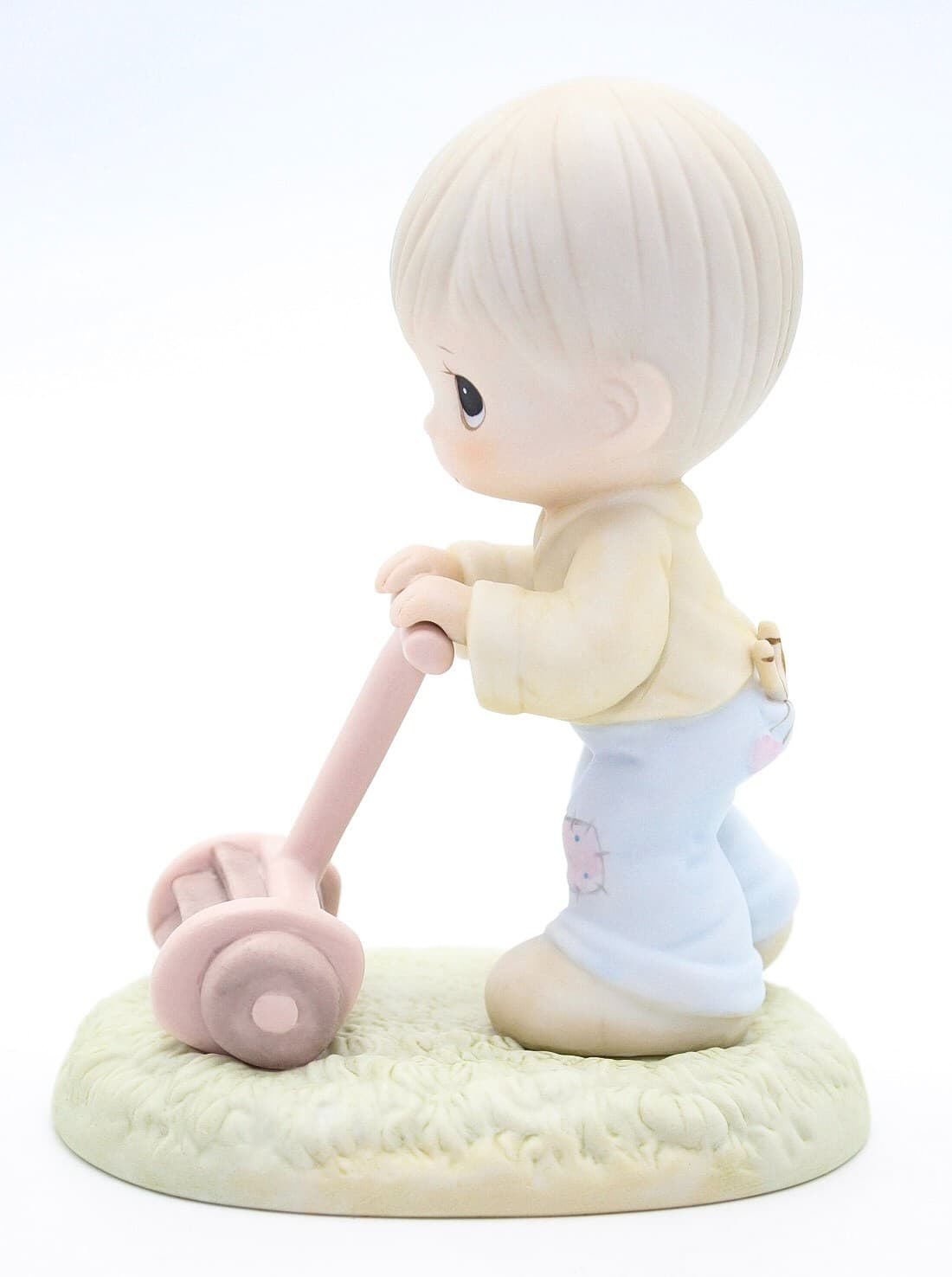 Precious Moments Mow Power To Ya! Enesco Porcelain Figurine 1989 - Thumbnail 2