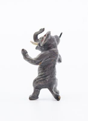 Antique Vienna Bronze Cold Painted Music Director Elephant Miniature Figurine - Thumbnail 6