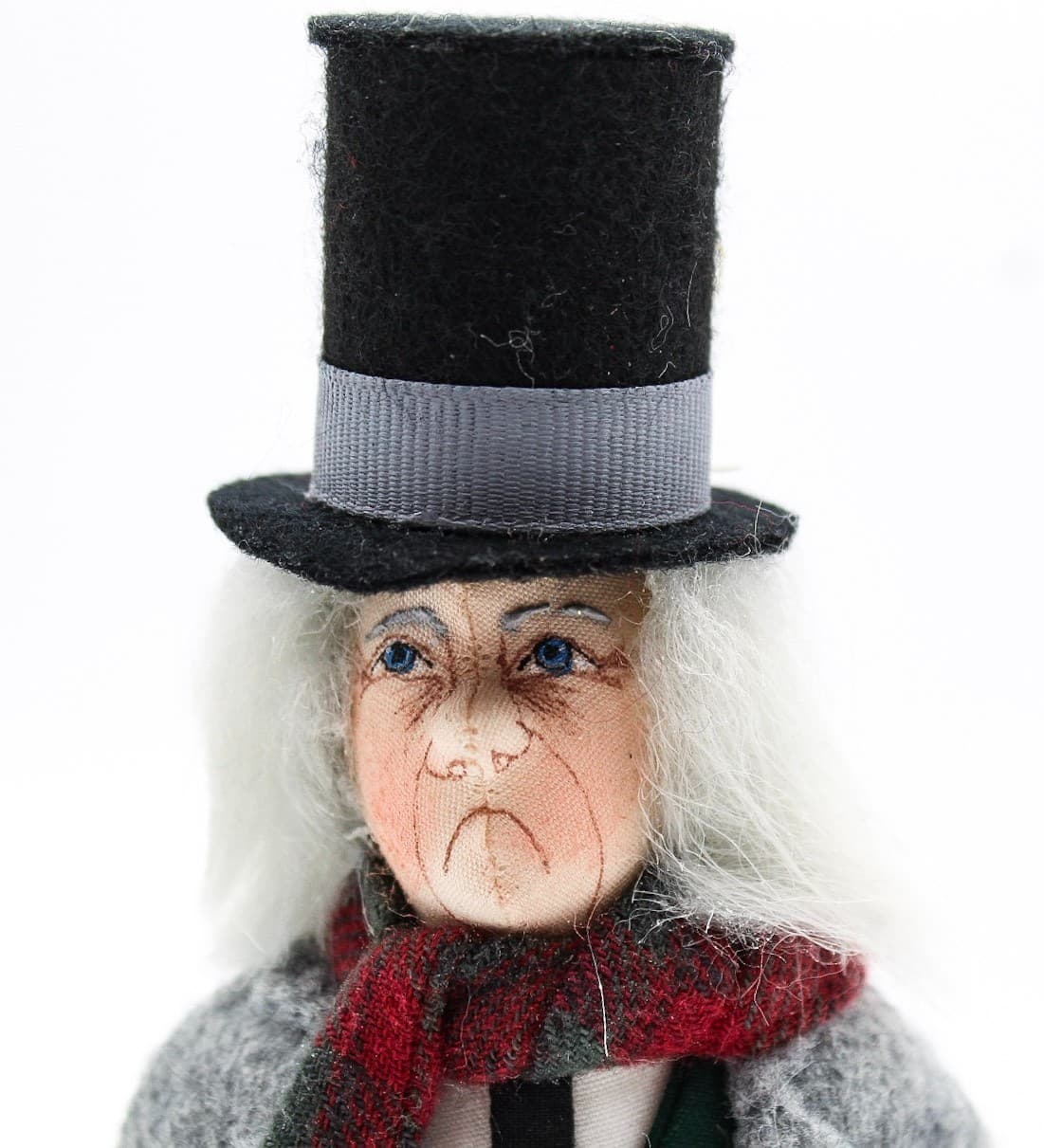 Gladys Boalt Ebenezer Scroogy 1985 Hand Crafted Christmas Ornament 7.5" - Thumbnail 2