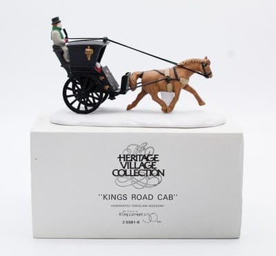 Department 56 Kings Road Cab Heritage Village Collection Accessory Christmas - Thumbnail 2