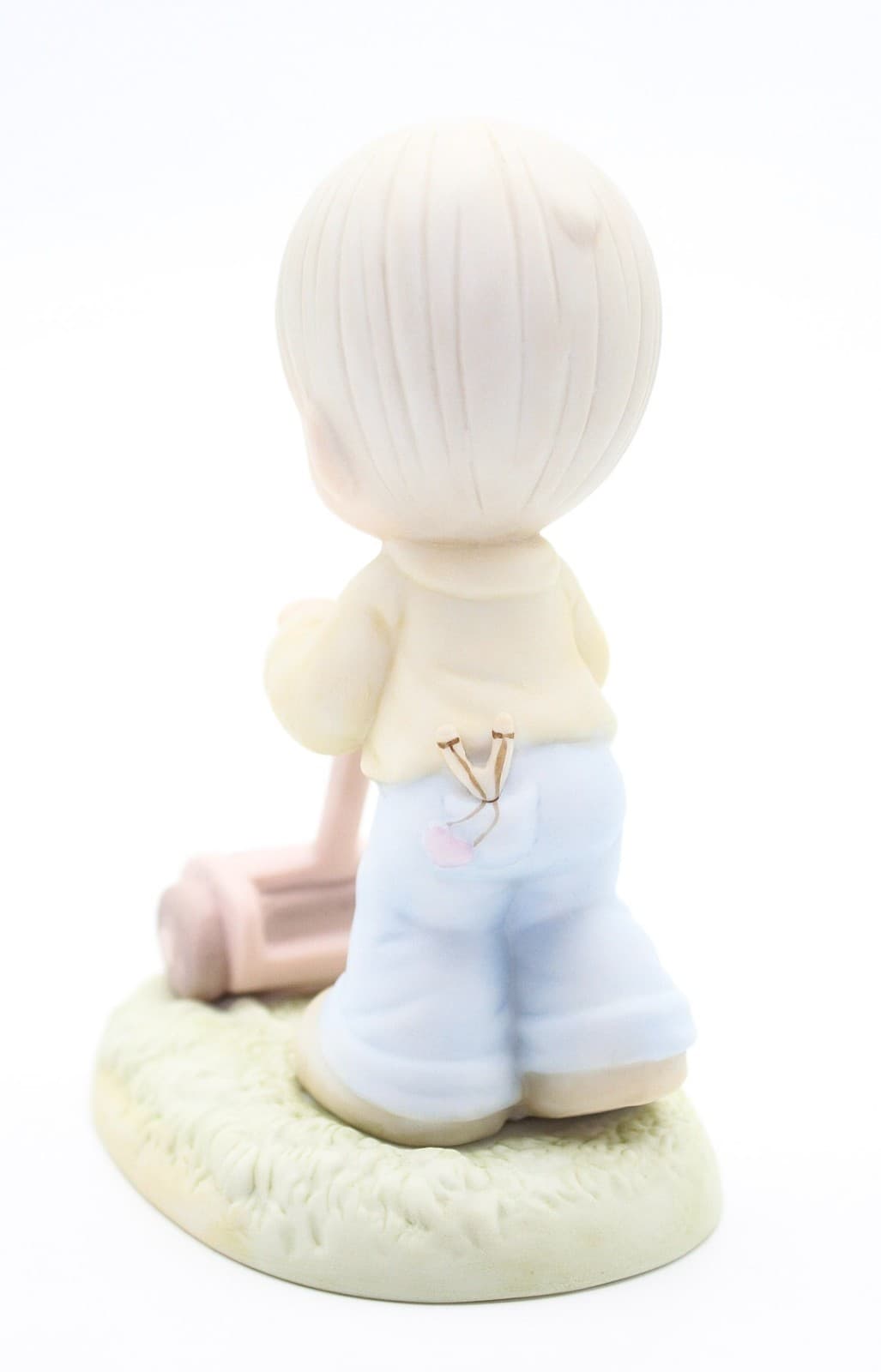 Precious Moments Mow Power To Ya! Enesco Porcelain Figurine 1989 - Thumbnail 3
