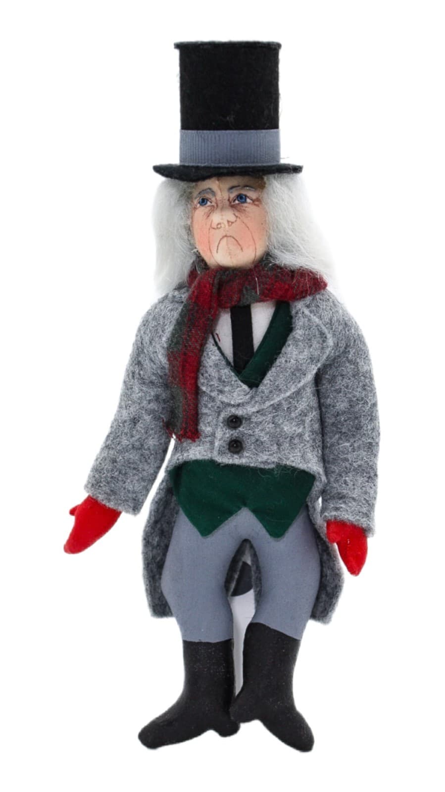 Gladys Boalt Ebenezer Scroogy 1985 Hand Crafted Christmas Ornament 7.5" - Image 1
