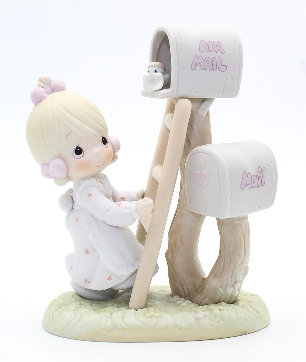Precious Moments Good News Is So Uplifting Enesco Porcelain Figurine 1991 - Thumbnail 7