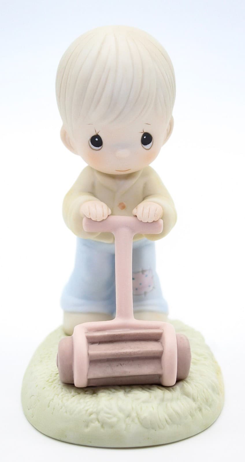 Precious Moments Mow Power To Ya! Enesco Porcelain Figurine 1989 - Thumbnail 4