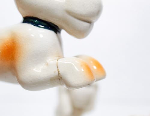 Set of 5 Vintage Made In Japan Hallmarked Puppy Dogs Porcelain Figurines RARE - Thumbnail 5