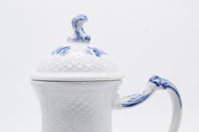Vintage ROYAL COPENHAGEN 2nd Quality Blue Flower Pattern Porcelain Teapot - Thumbnail 4