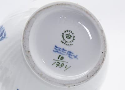 Vintage ROYAL COPENHAGEN 2nd Quality Blue Flower Pattern Porcelain Teapot - Thumbnail 8