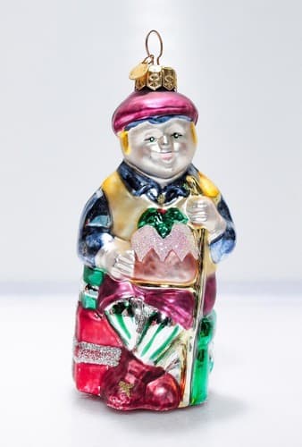 Vintage Dept. 56 Tiny Tim Christmas Carol Dickens Blonde Hair Glass Ornament - Thumbnail 6