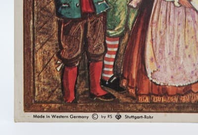 Vintage Germany Church Choir Rare Large Paper Christmas Advent Calendar - Thumbnail 8