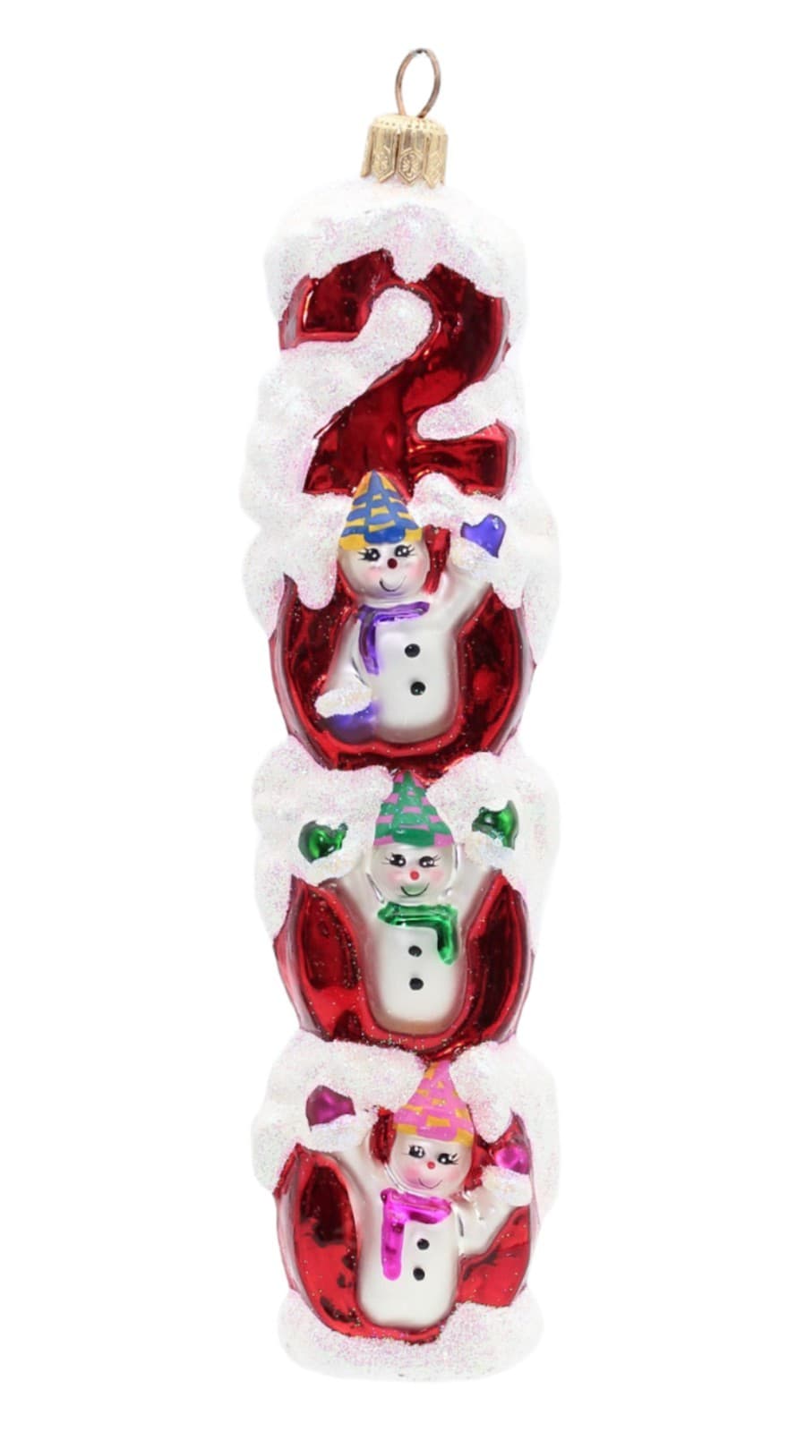 Christopher Radko Millennium Magic 2000 Hand Painted Glass Christmas Ornament - Image 1