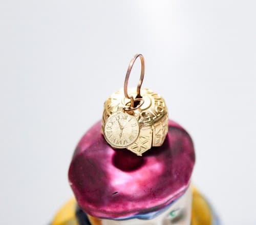 Vintage Dept. 56 Tiny Tim Christmas Carol Dickens Blonde Hair Glass Ornament - Thumbnail 4