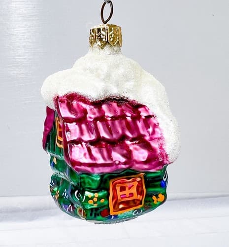 CHRISTOPHER RADKO 1996 Little Gem Wee Berry House Glass Christmas Ornament - Thumbnail 3