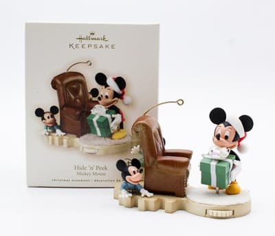 Hallmark Keepsake 2007 Hide 'n' Peek Mickey Mouse Disney Christmas Ornament New - Thumbnail 2