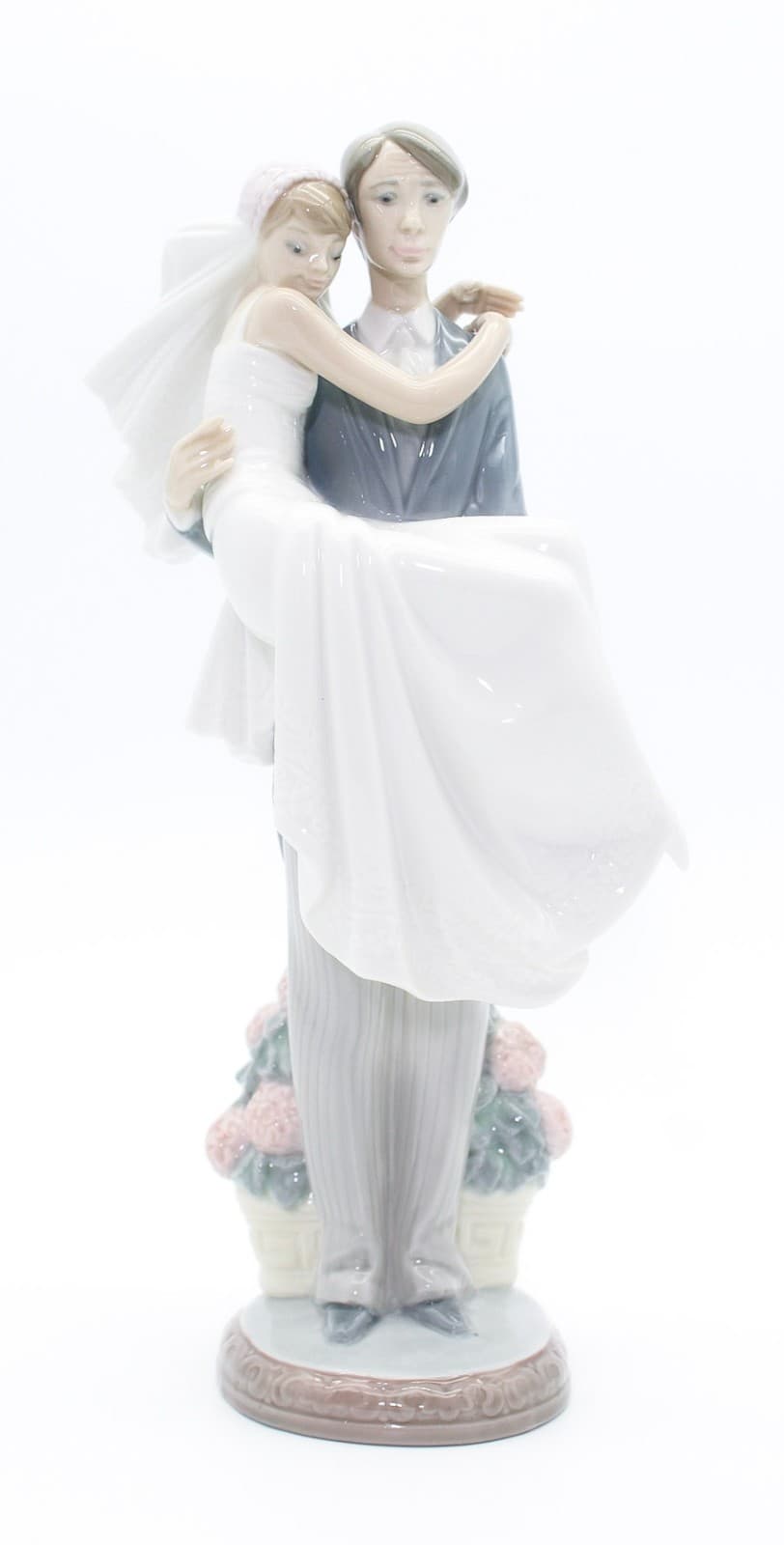 Lladro Over The Threshold #5282 Spain Glazed Porcelain Figure By Juan Huerta - Thumbnail 7