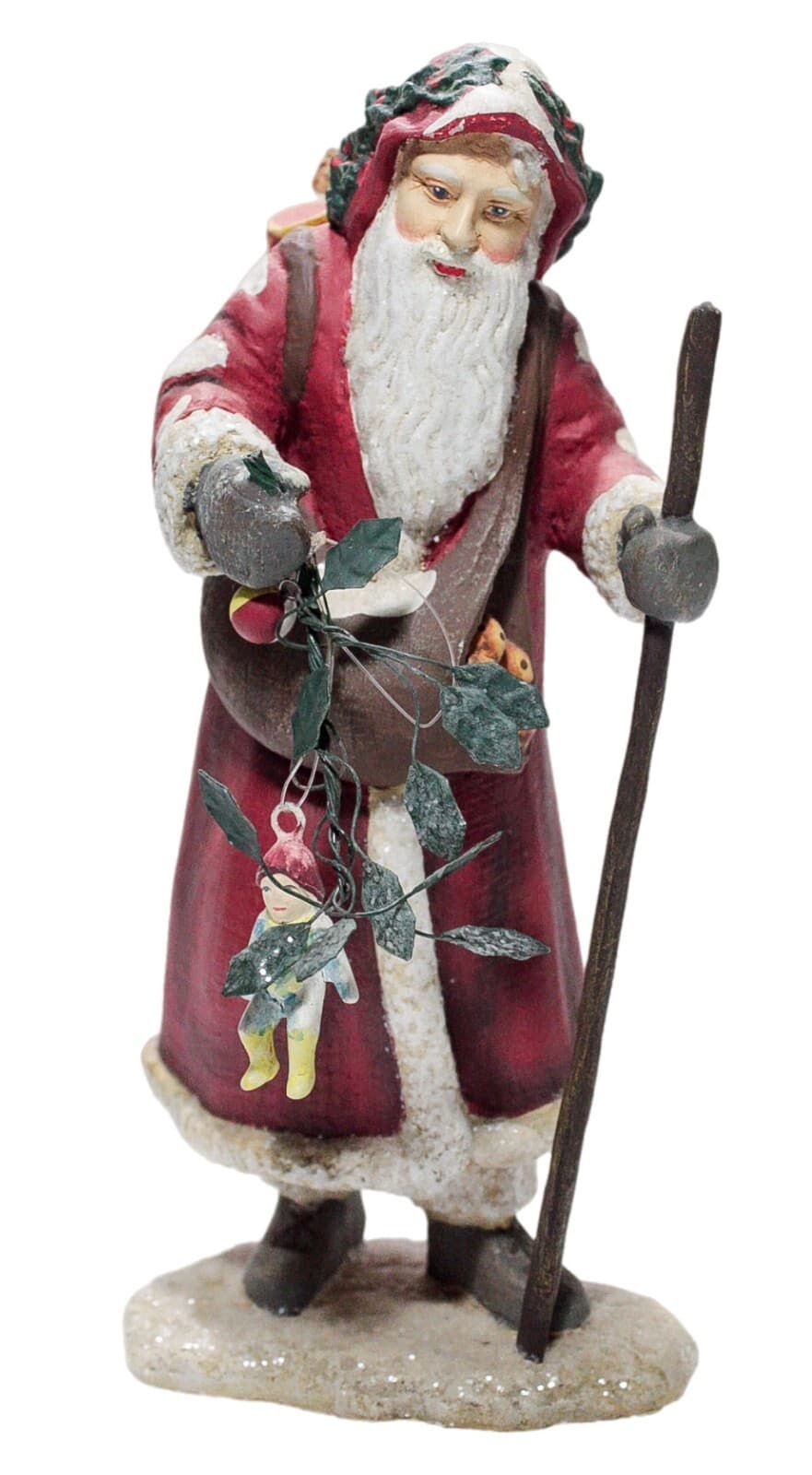 DEPARTMENT 56 Kris Kringle Santa Claus Bag Full Of Toys Christmas Figure Vintage - Image 1