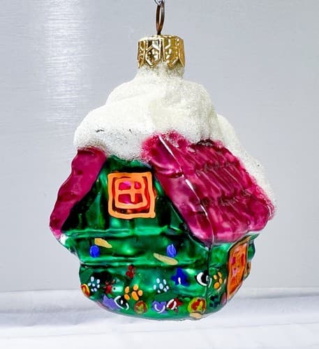 CHRISTOPHER RADKO 1996 Little Gem Wee Berry House Glass Christmas Ornament - Thumbnail 4