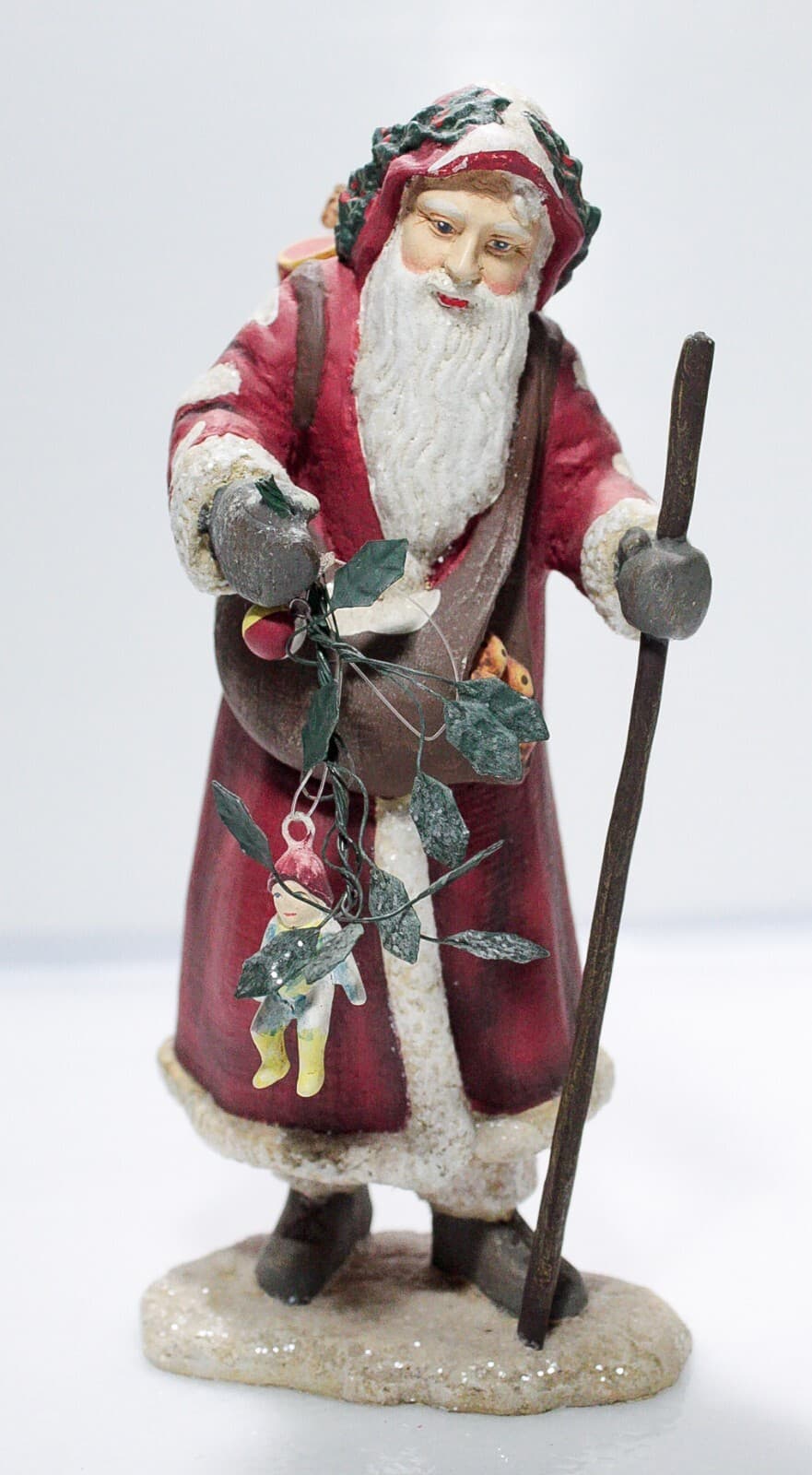 DEPARTMENT 56 Kris Kringle Santa Claus Bag Full Of Toys Christmas Figure Vintage - Thumbnail 8