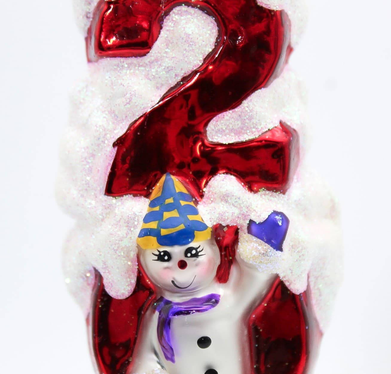 Christopher Radko Millennium Magic 2000 Hand Painted Glass Christmas Ornament - Thumbnail 5