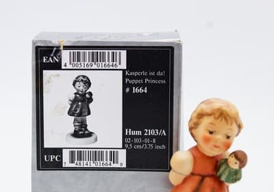 Hummel Goebel Puppet Princess W. Germany Vintage Porcelain Figurine TMK 8 In Box - Thumbnail 4