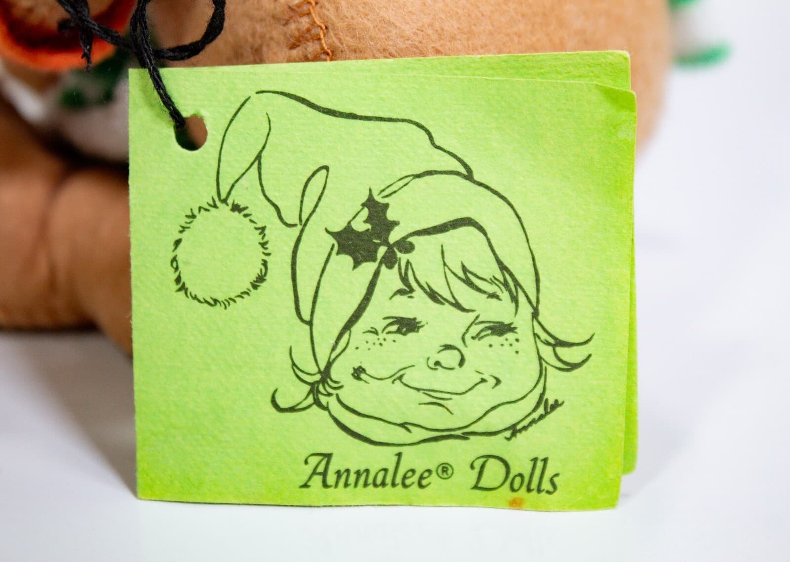 ANNALEE MOBILITEE 1986 Christmas Bear w/ Mittens & Scarf Artisan Doll NEW w/ TAG - Thumbnail 5
