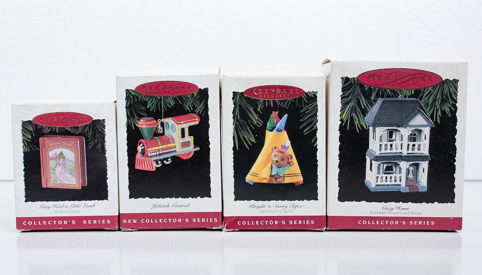 8 Pcs Assorted HALLMARK KEEPSAKE Holiday Christmas Vintage Ornaments - Thumbnail 2