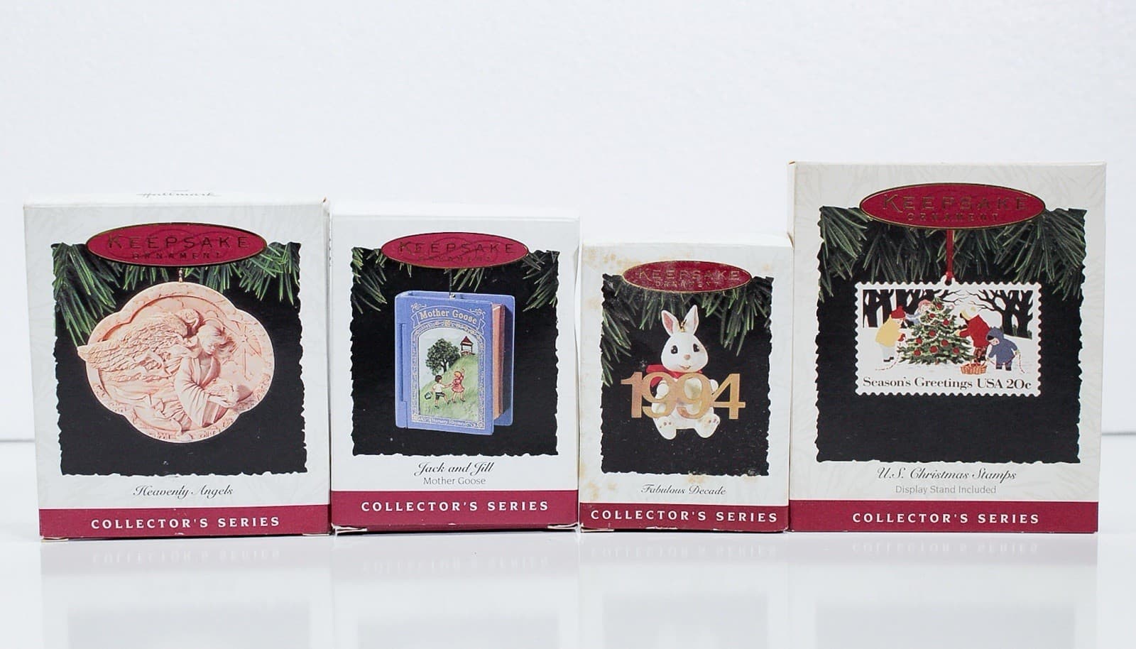 8 HALLMARK KEEPSAKE Vintage Assorted Christmas Ornaments - Thumbnail 4