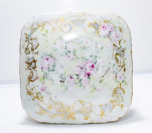 Antique R.C. Rosenthal Versailles Bavaria Hand Painted Floral Porcelain Box - Thumbnail 3