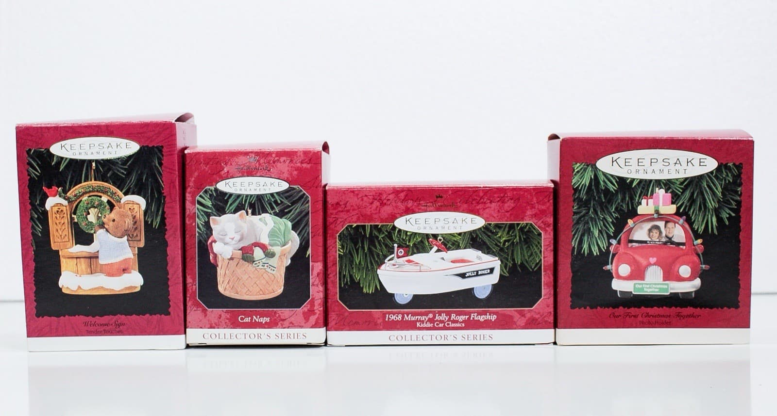 8 Assorted Holiday HALLMARK KEEPSAKE Christmas Ornaments - Thumbnail 2