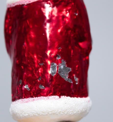RARE Vintage Germany Glass Santa CHENILLE Legs Christmas Ornament - Thumbnail 11