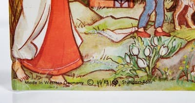 Vtg STUTTGART-ROHR Germany Cardboard Nativity Manger Scene Xmas Advent Calendar - Thumbnail 7