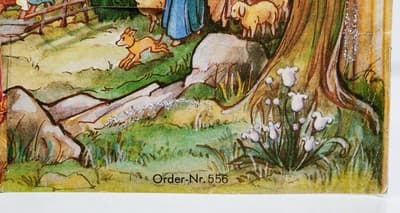 Vtg STUTTGART-ROHR Germany Cardboard Nativity Manger Scene Xmas Advent Calendar - Thumbnail 6