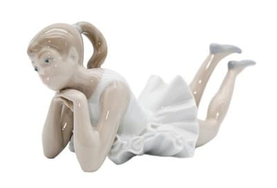 Nao By Lladro Spain Pensive Ballet Dancer Glazed Porcelain Figurine Vintage - Image 1