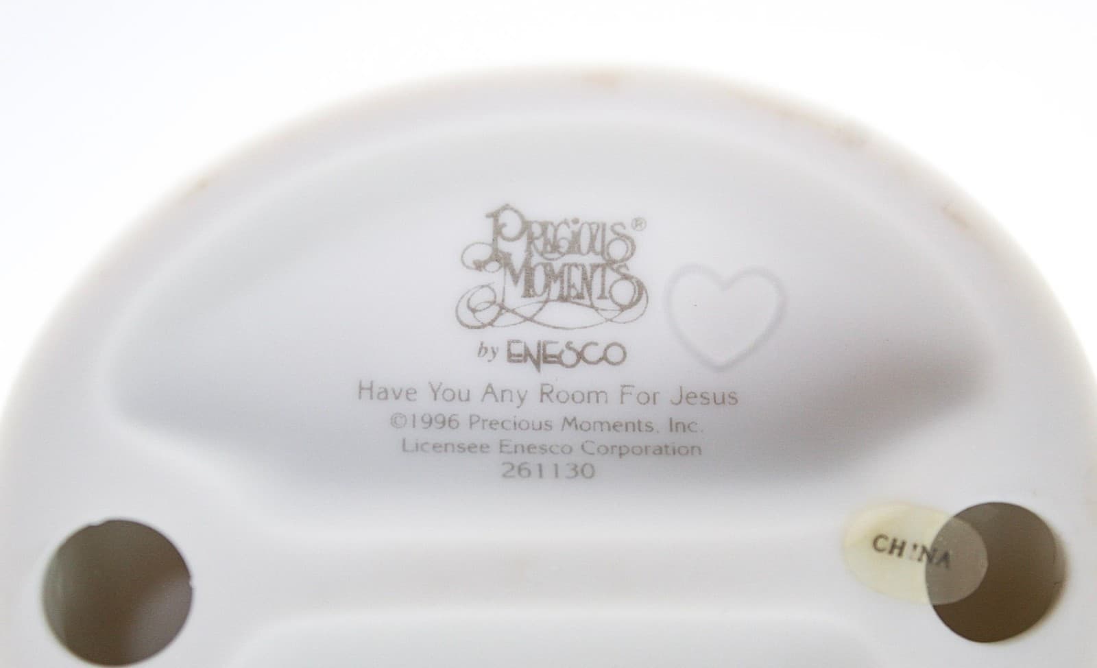 Precious Moments You Have Any Room For Jesus Enesco Porcelain Figurine 1996 - Thumbnail 5