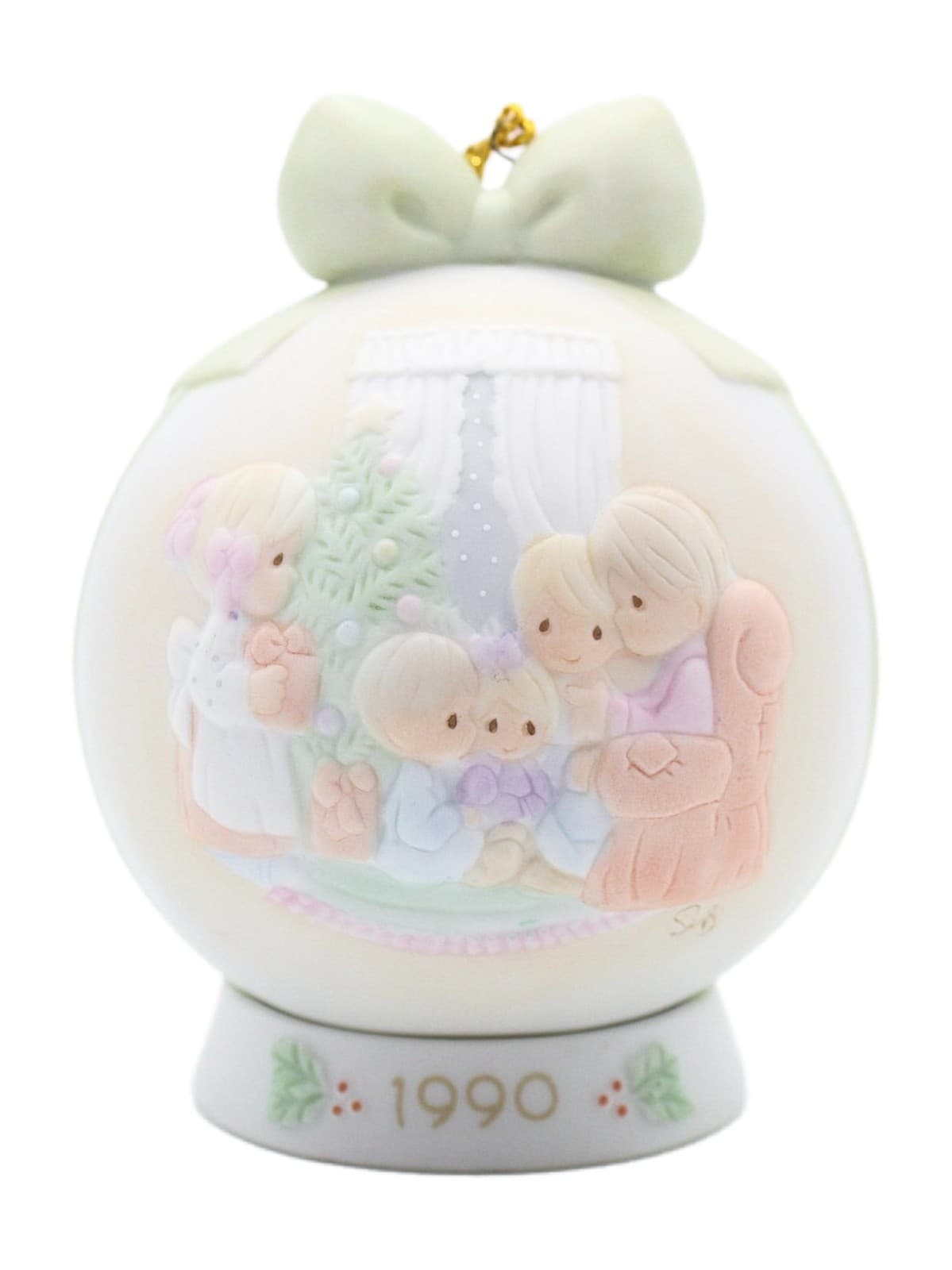 Precious Moments May You Christmas Be A Happy Home Porcelain Ornament 199 - Image 1