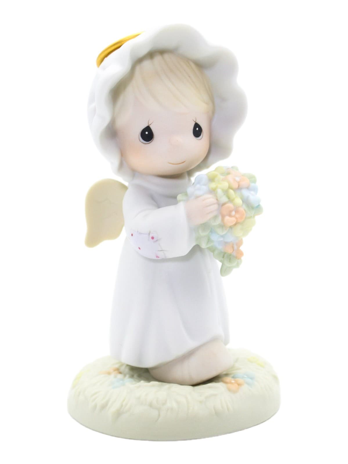 Precious Moments A Bouquet From God's Garden Of Love Porcelain Figurine 1996 - Image 1