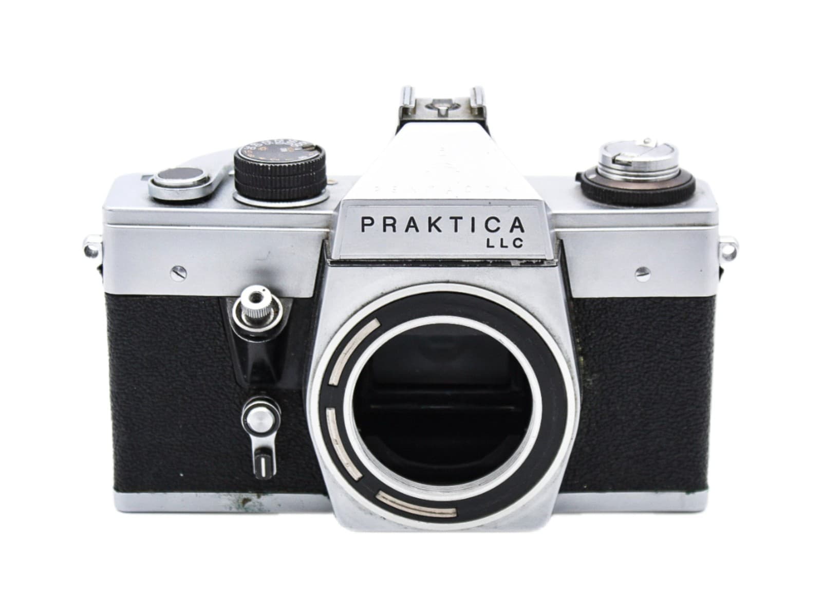 Vintage Praktica LLC East Germany 35mm Film SLR Pentacon Camera No Lense - Image 1