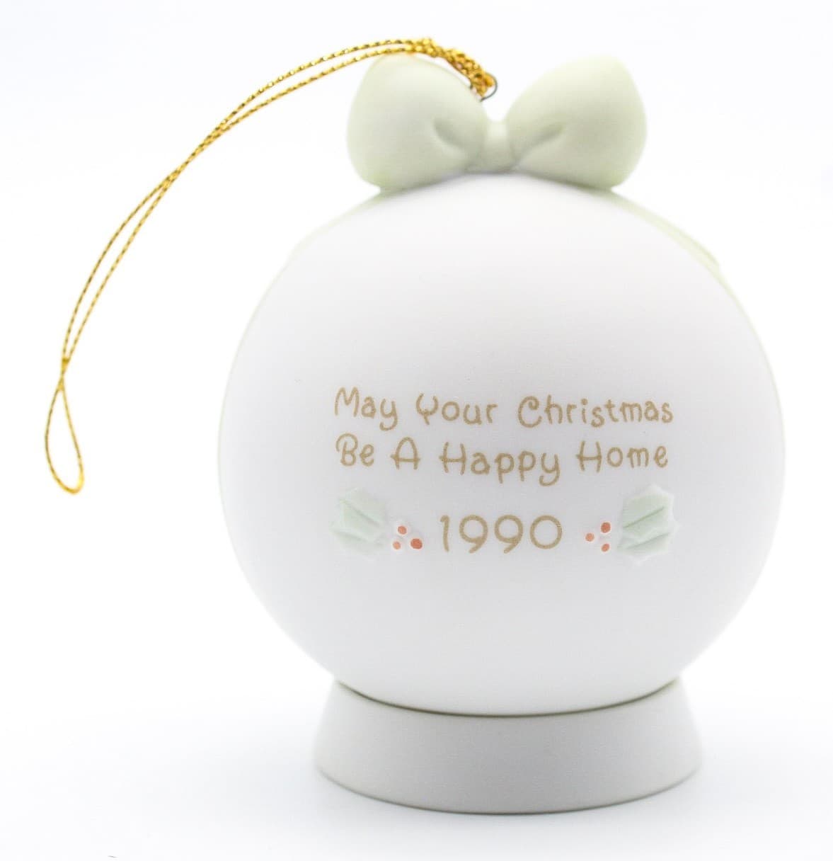 Precious Moments May You Christmas Be A Happy Home Porcelain Ornament 199 - Thumbnail 2