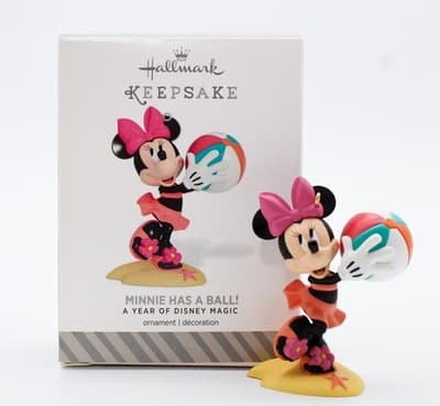 Hallmark Keepsake 2014 Minnie Has A Ball! Disney Christmas Ornament New - Thumbnail 2