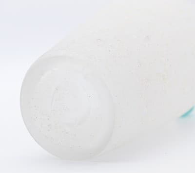 Mid-Century Art Glass Archimede Seguso Scavo Bianco Vase Italy White & Green - Thumbnail 5