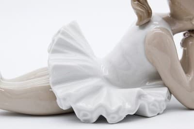 Nao By Lladro Spain Pensive Ballet Dancer Glazed Porcelain Figurine Vintage - Thumbnail 6