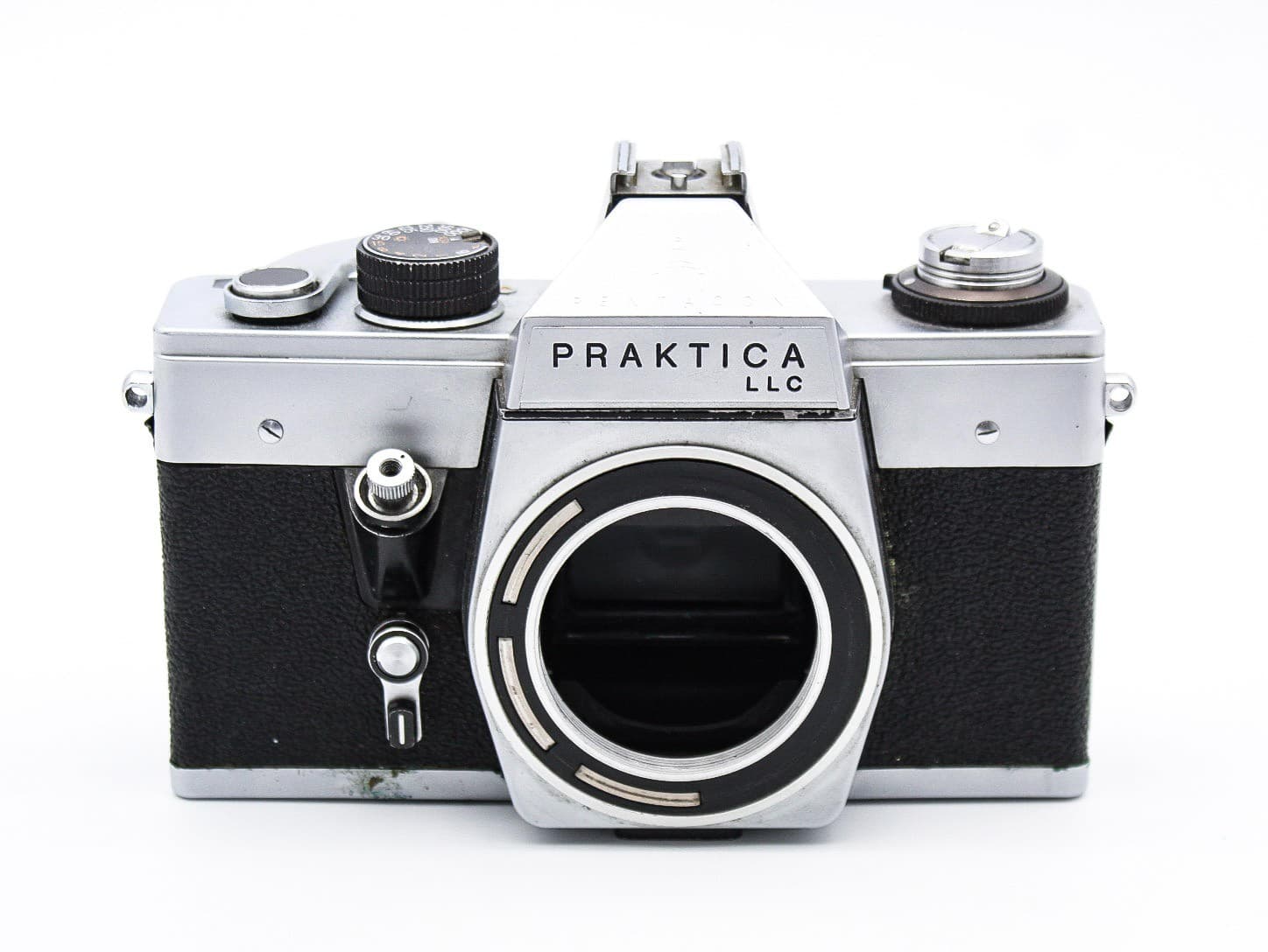 Vintage Praktica LLC East Germany 35mm Film SLR Pentacon Camera No Lense - Thumbnail 12