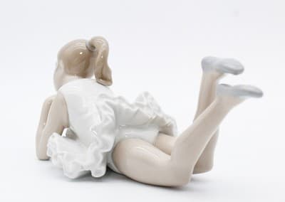 Nao By Lladro Spain Pensive Ballet Dancer Glazed Porcelain Figurine Vintage - Thumbnail 4
